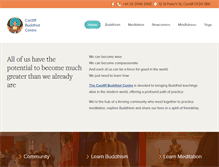 Tablet Screenshot of cardiffbuddhistcentre.com